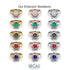 Bezel Black Diamond Bridal Set - Emerson No. 7